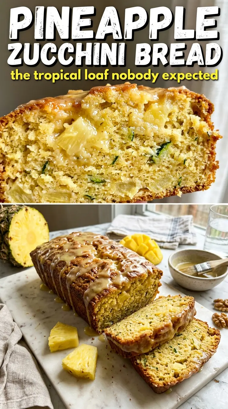 Pineapple zucchini bread moist tropical quick bread