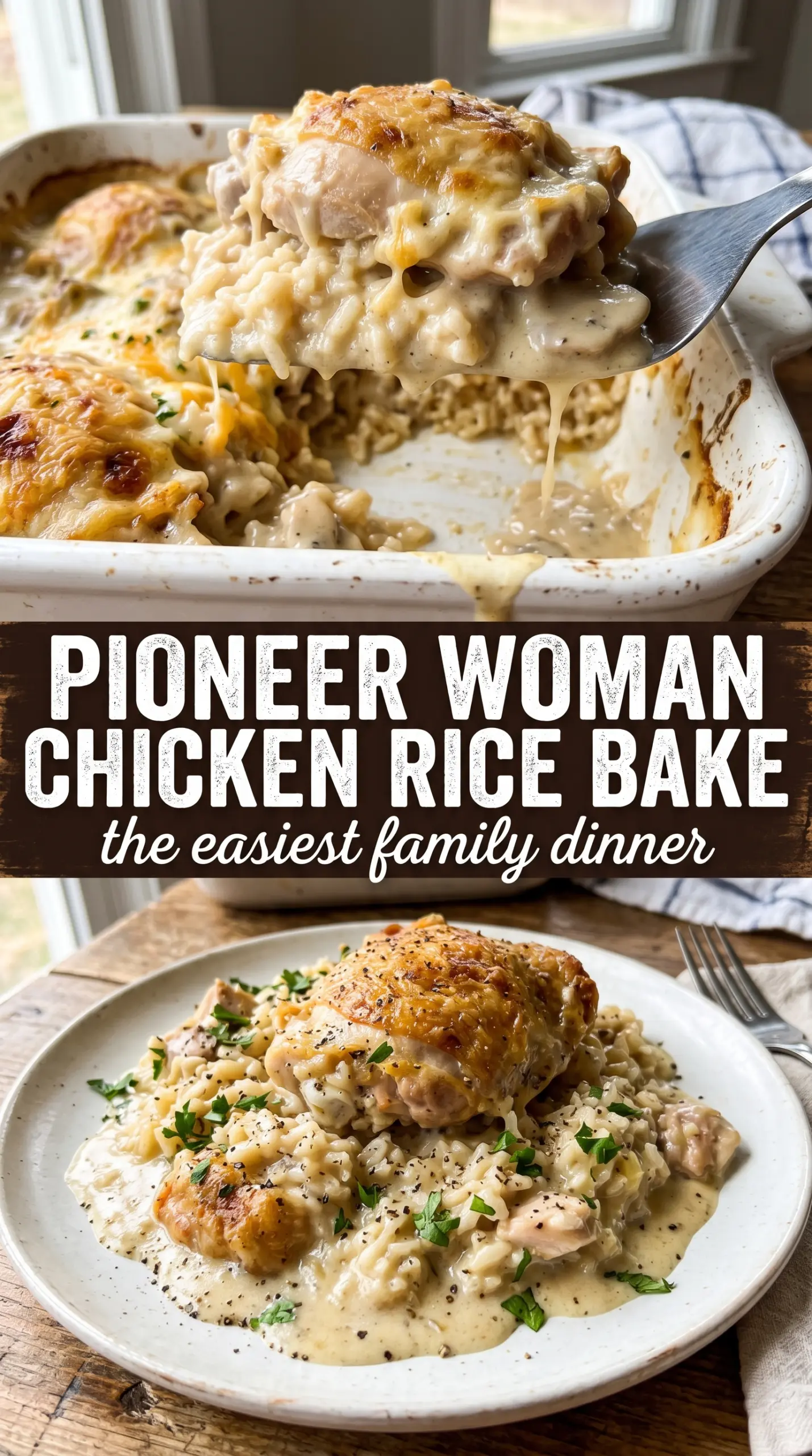 Pioneer Woman Chicken Rice Bake golden savory