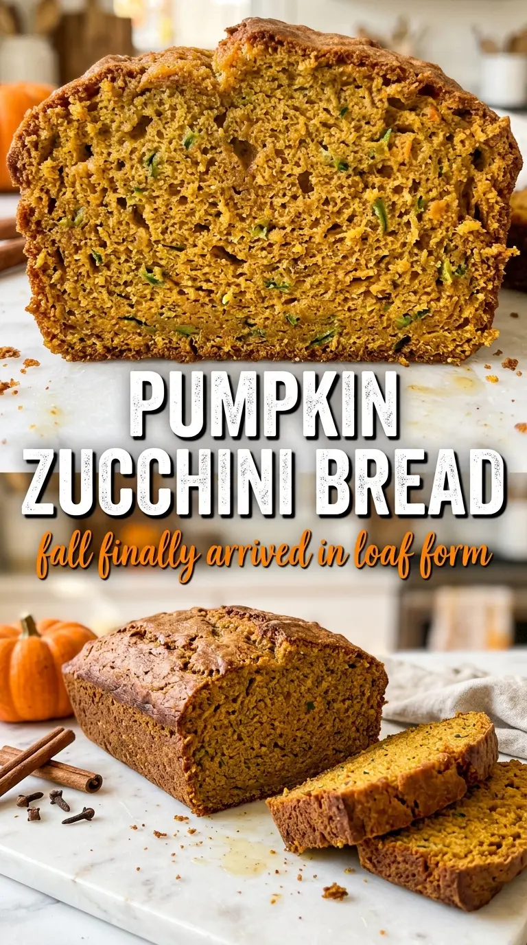 Pumpkin zucchini bread moist spiced loaf