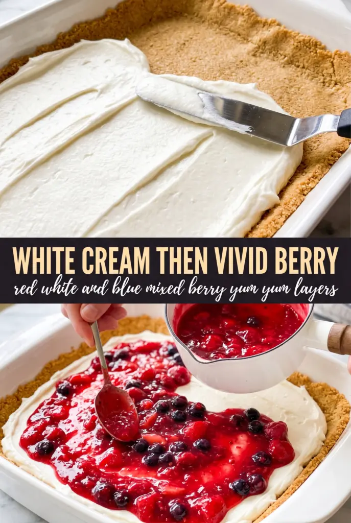 Red, White and Blue Mixed Berry Yum Yum