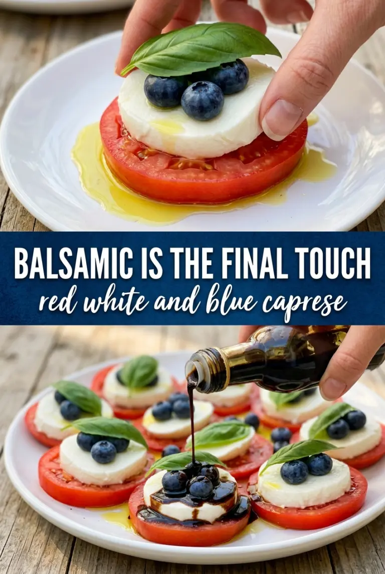Red, White & Blue Caprese Salad