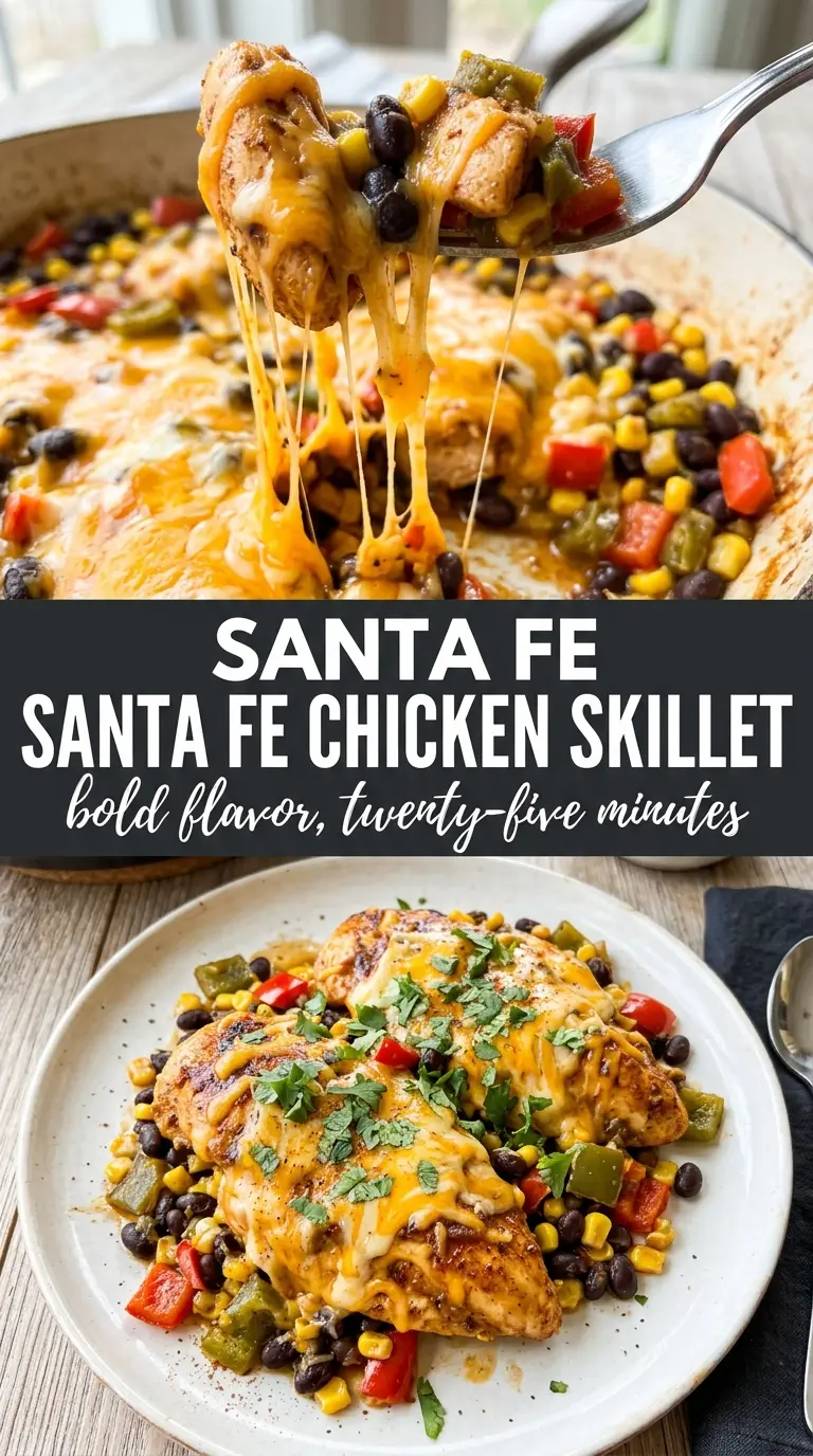 Santa Fe Chicken Skillet smoky Tex-Mex one-pan