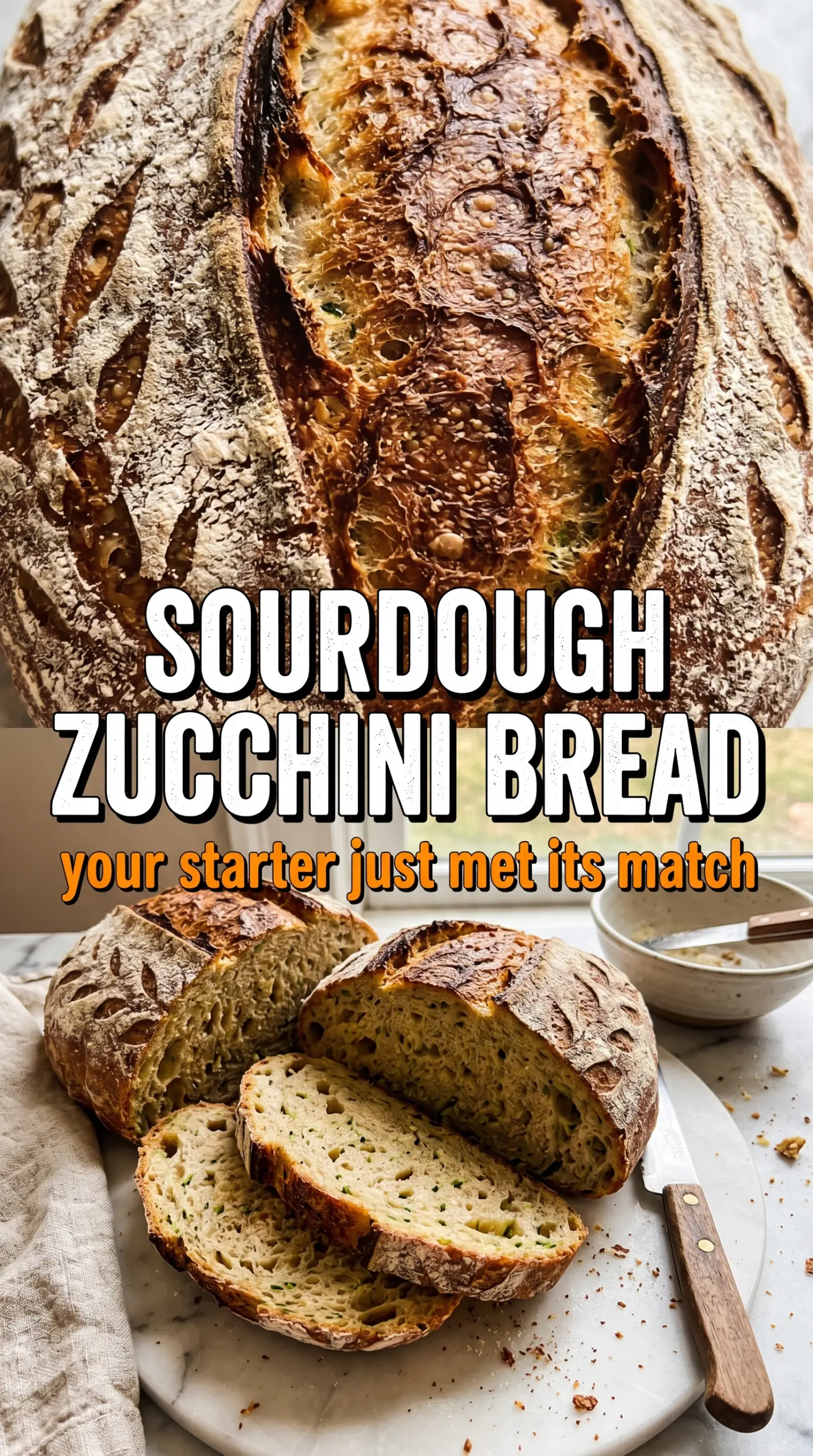 Sourdough Zucchini Bread moist tangy golden