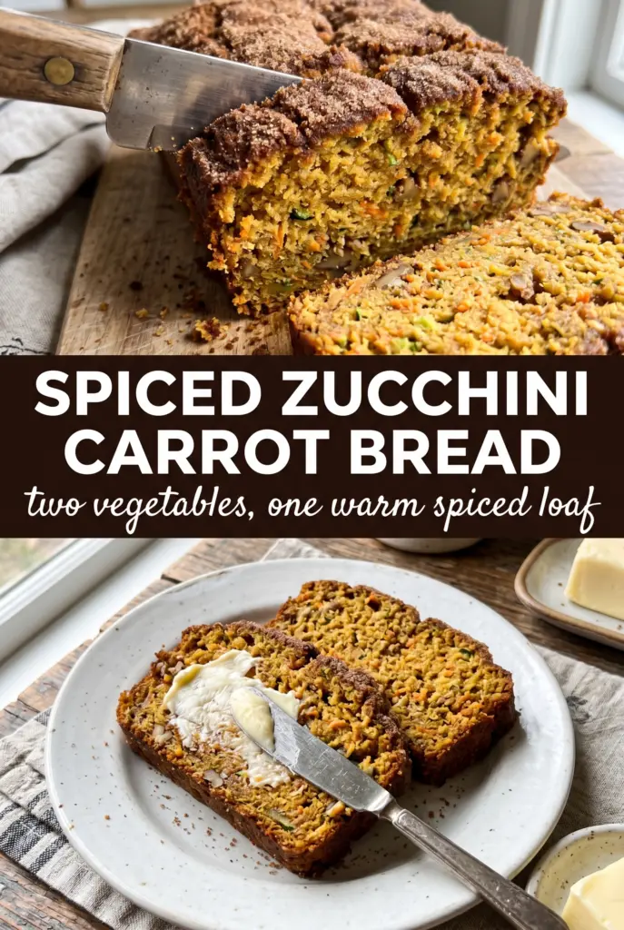 Spiced Zucchini Carrot Bread