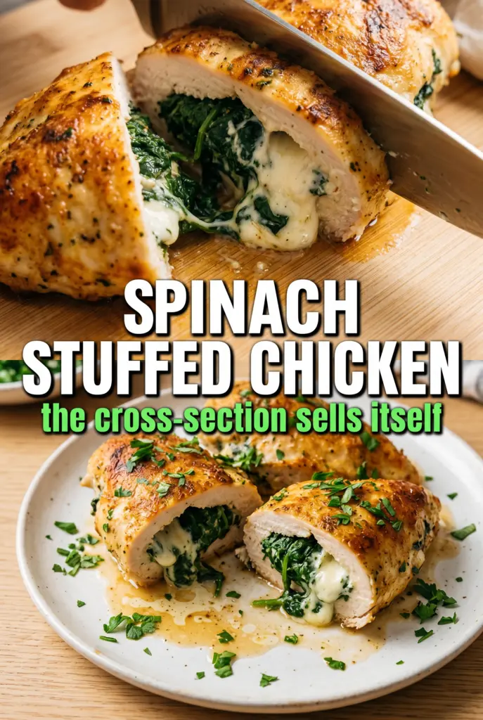 Spinach Stuffed Chicken Breasts