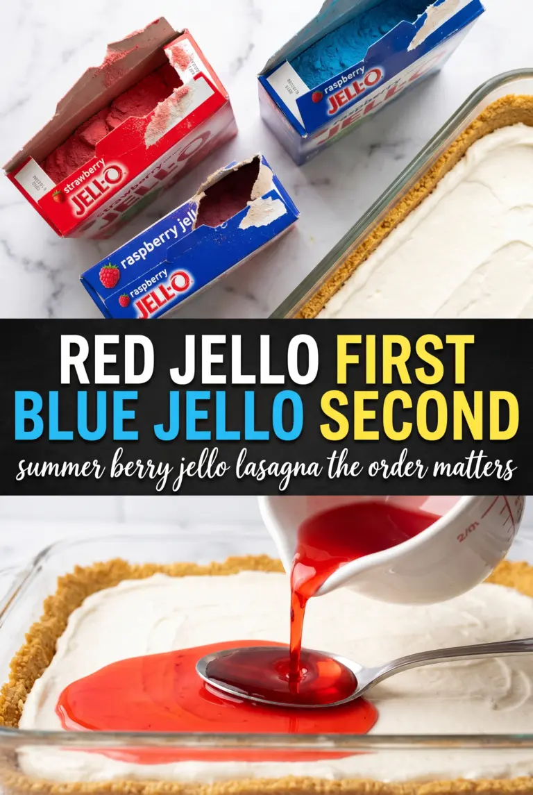 Summer Berry Jello Lasagna