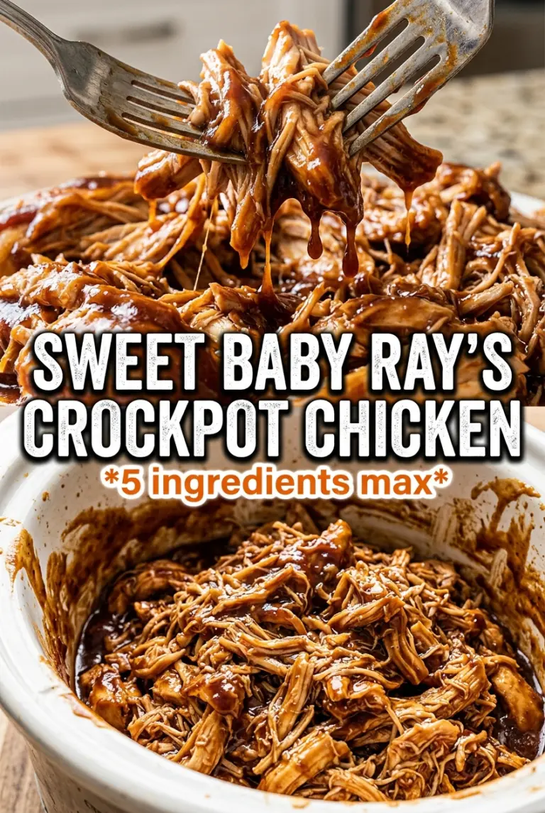 Sweet Baby Ray’s Crockpot Chicken