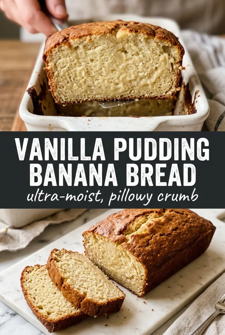 Vanilla Pudding Banana Bread