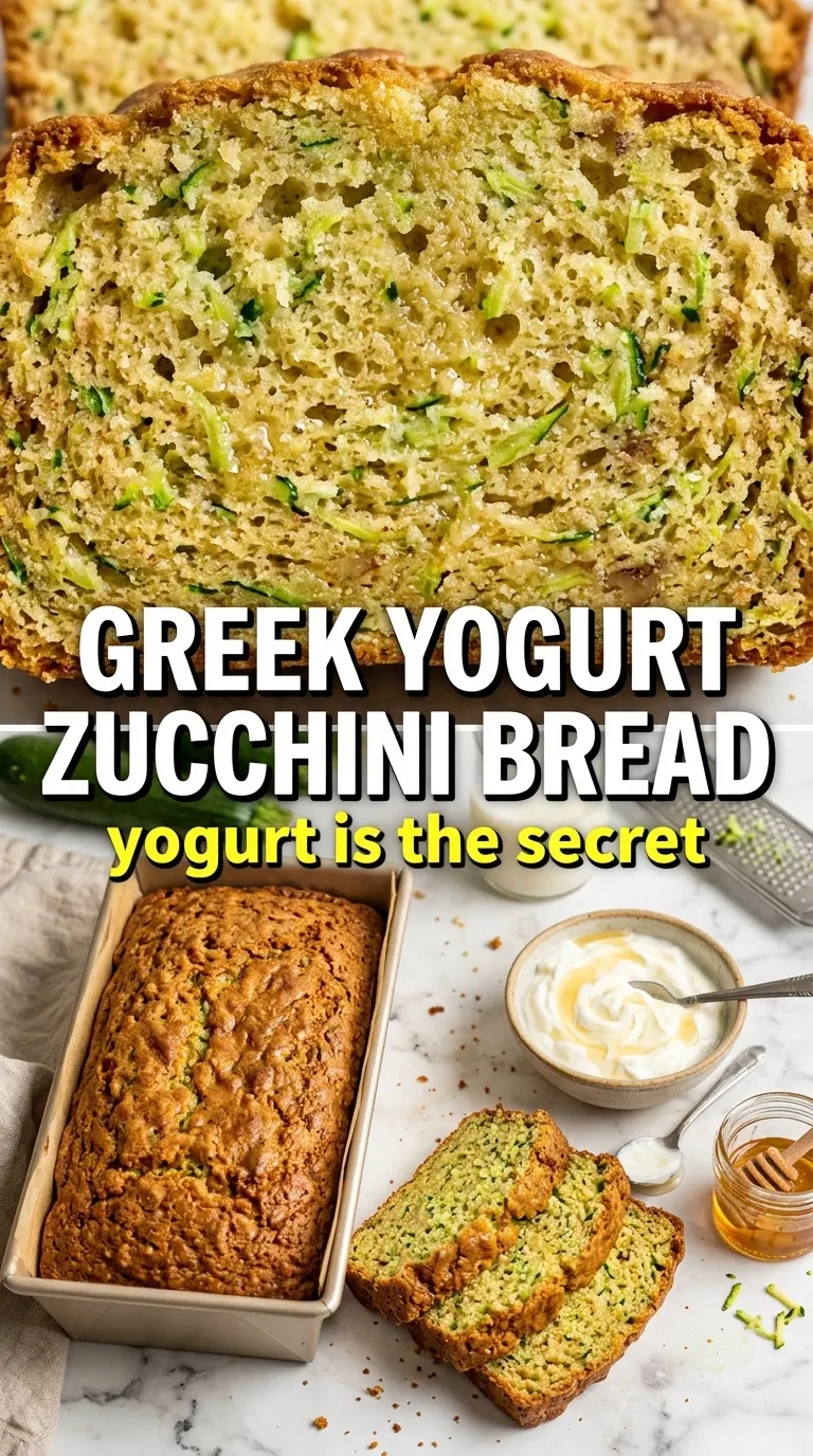 Sliced zucchini bread on a board