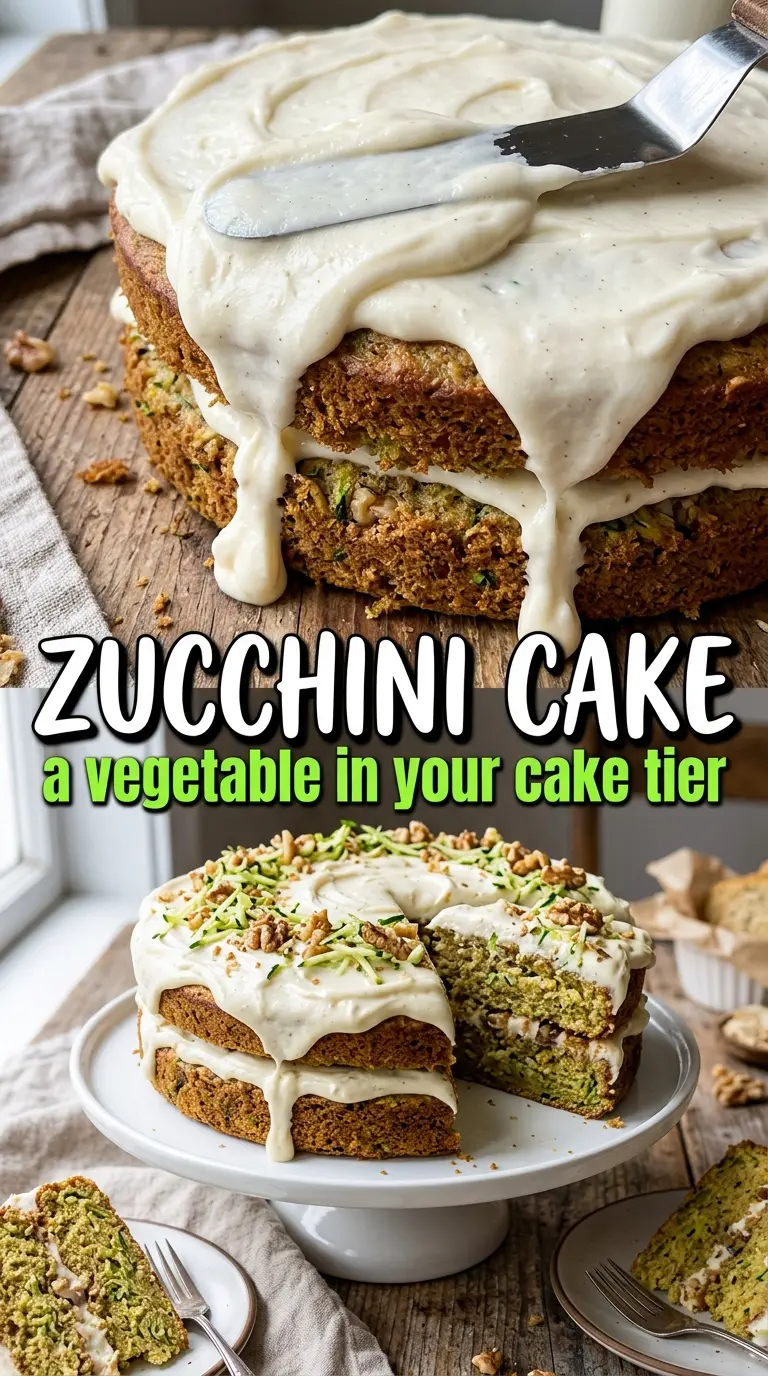 Zucchini Cake spiced creamy moist