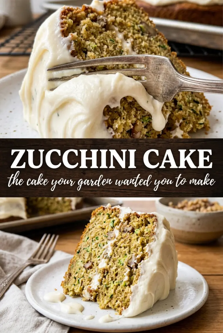 Zucchini Cake with Cream Cheese Frosting