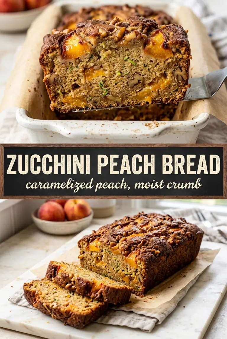 Zucchini Peach Bread