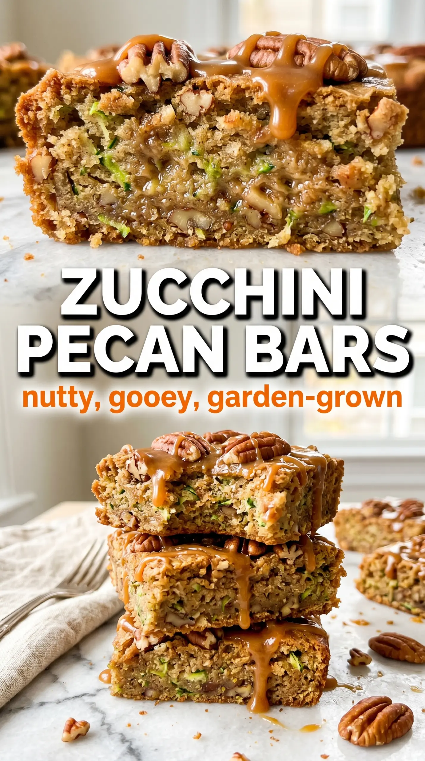 Zucchini Pecan Bars spiced frosted bars
