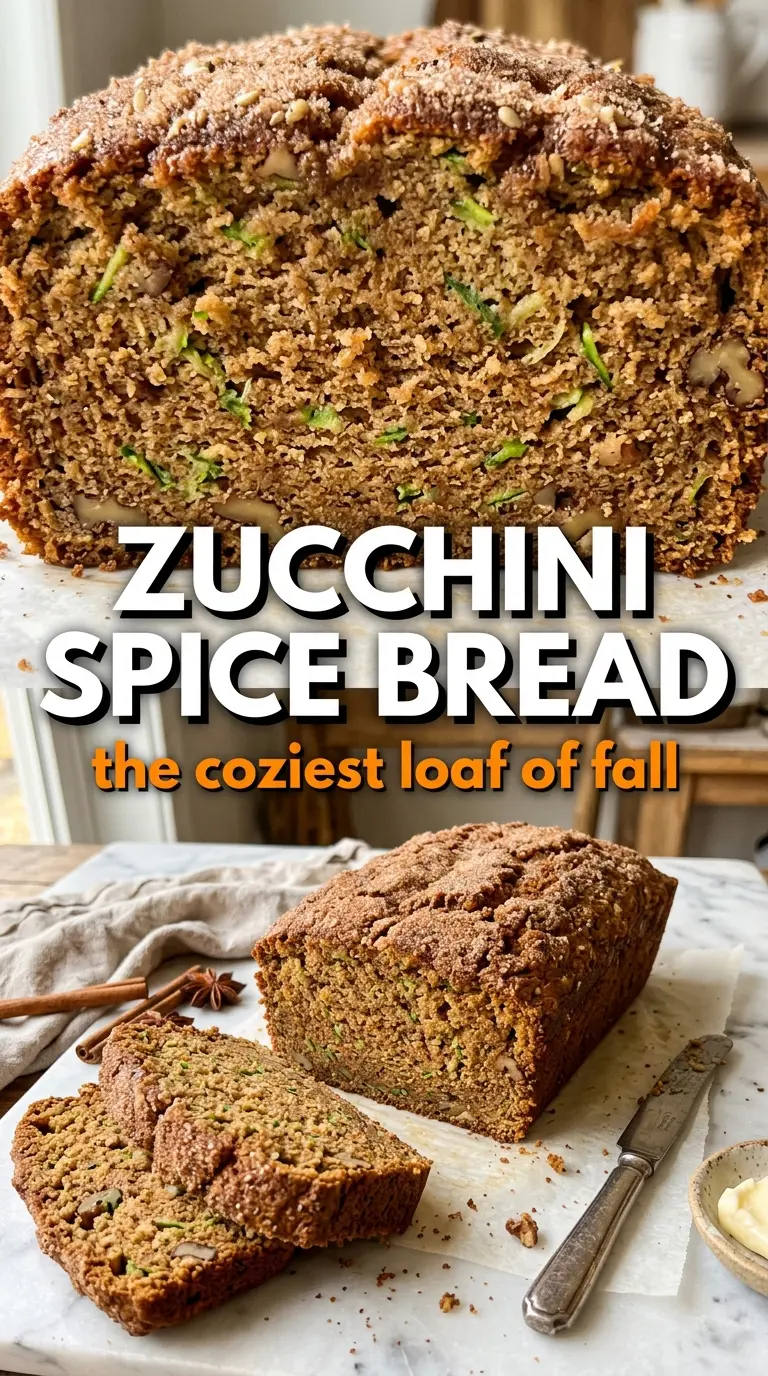 Zucchini Spice Bread warm spiced golden crumb
