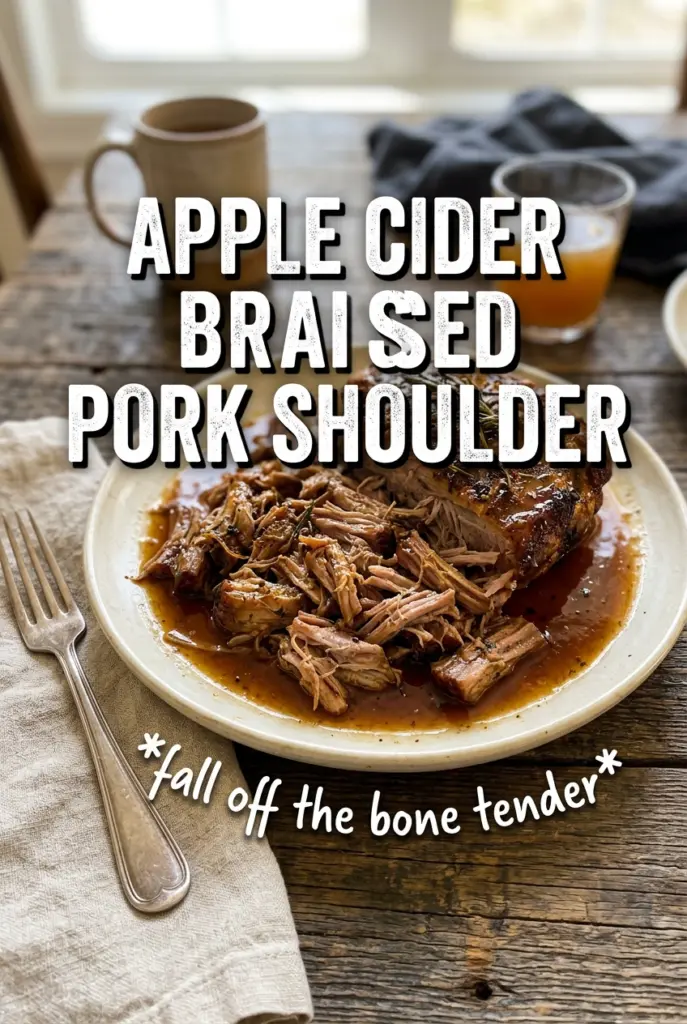 Apple Cider Braised Pork Shoulder