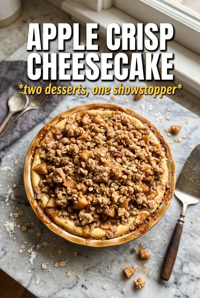Apple Crisp Cheesecake