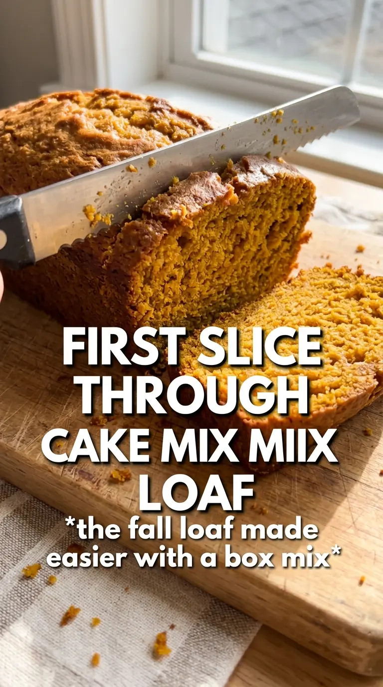 Cake Mix Pumpkin Bread moist tender glazed