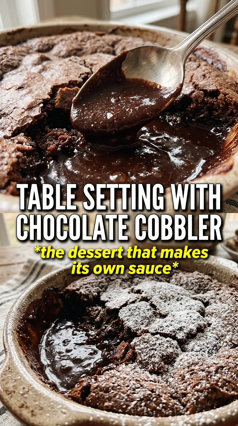 Chocolate Cobbler fudgy molten