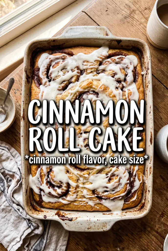Cinnamon Roll Cake