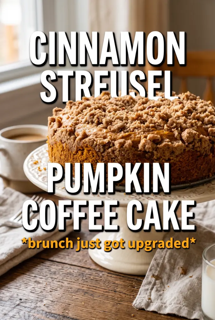 Cinnamon Streusel Pumpkin Coffee Cake