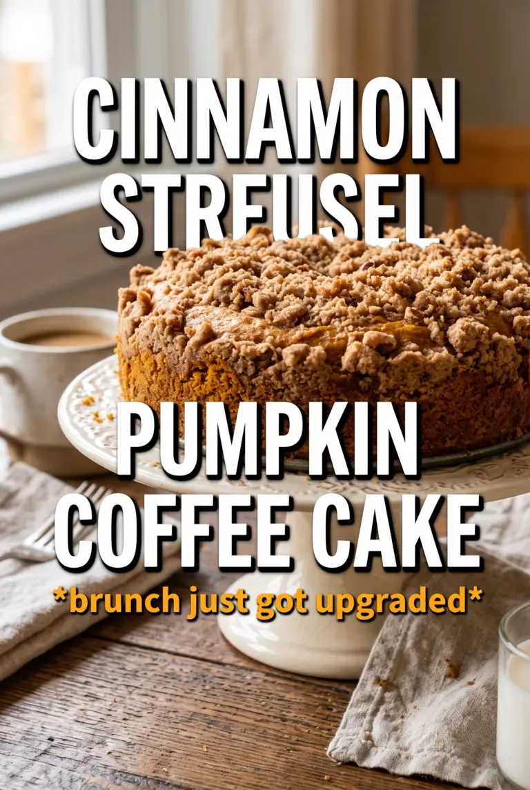 Cinnamon Streusel Pumpkin Coffee Cake