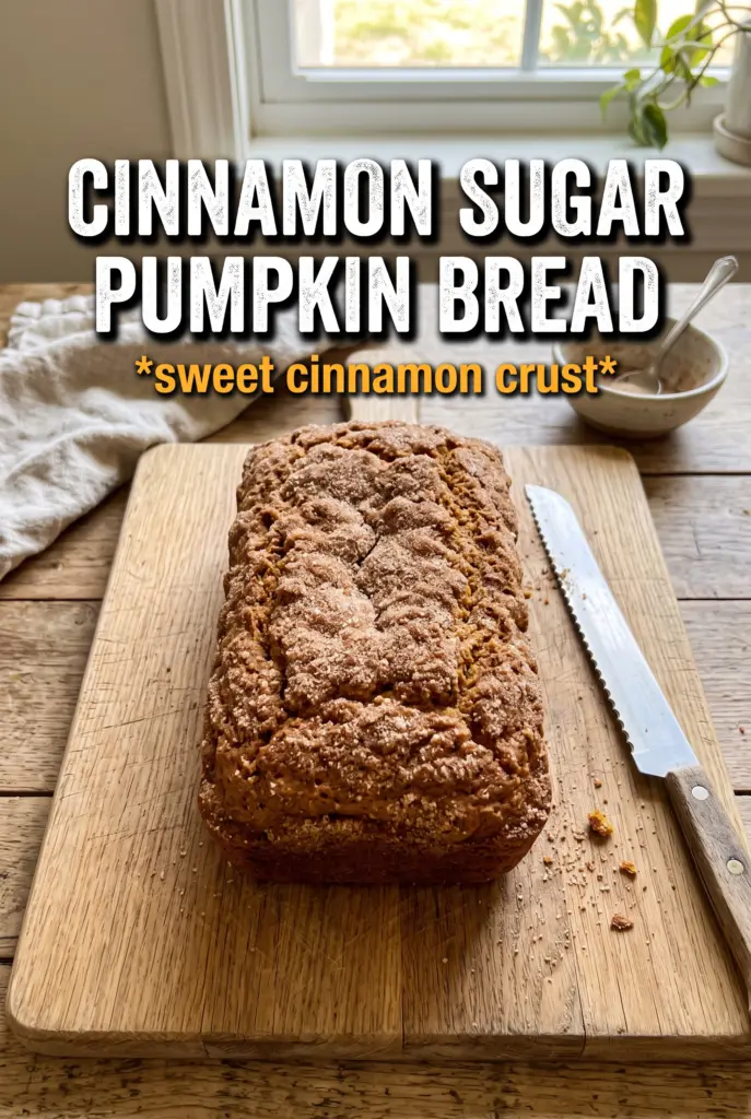 Cinnamon Sugar Pumpkin Bread