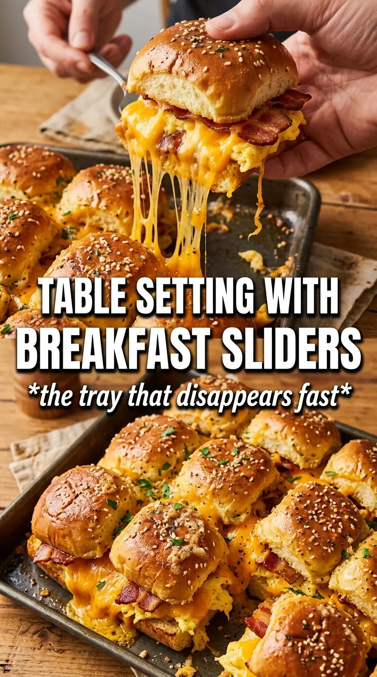 Cowboy Breakfast Sliders golden cheesy jalapeño
