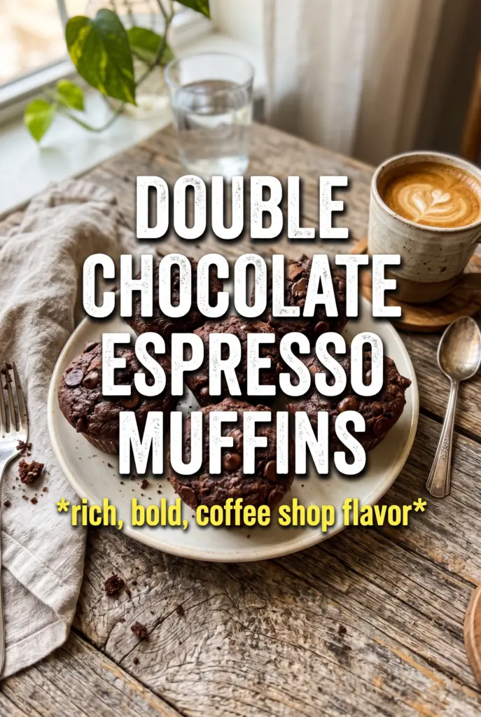 Double Chocolate Espresso Muffins