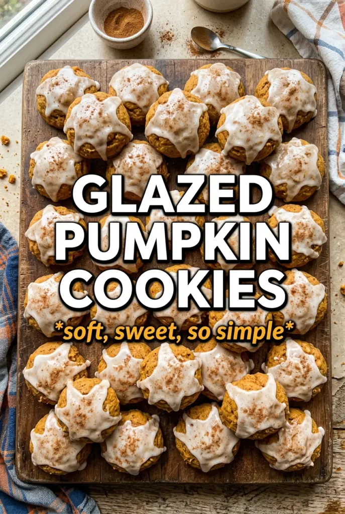 Glazed Pumpkin Cookies