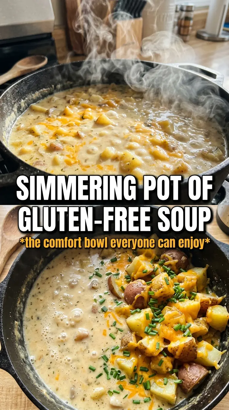 Gluten-Free Potato Soup creamy chunky bacon cheddar
