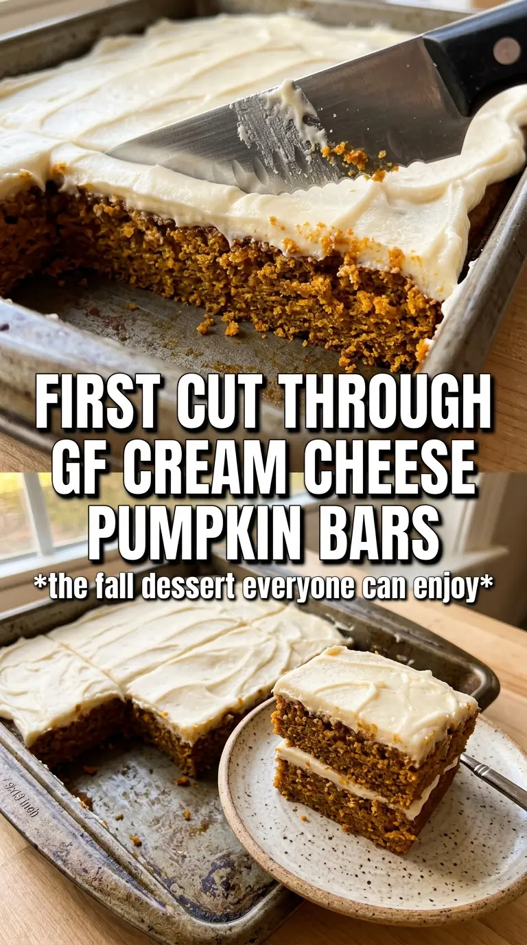 Gluten-Free Pumpkin Bars With Cream Cheese Frosting soft spiced bakery-style