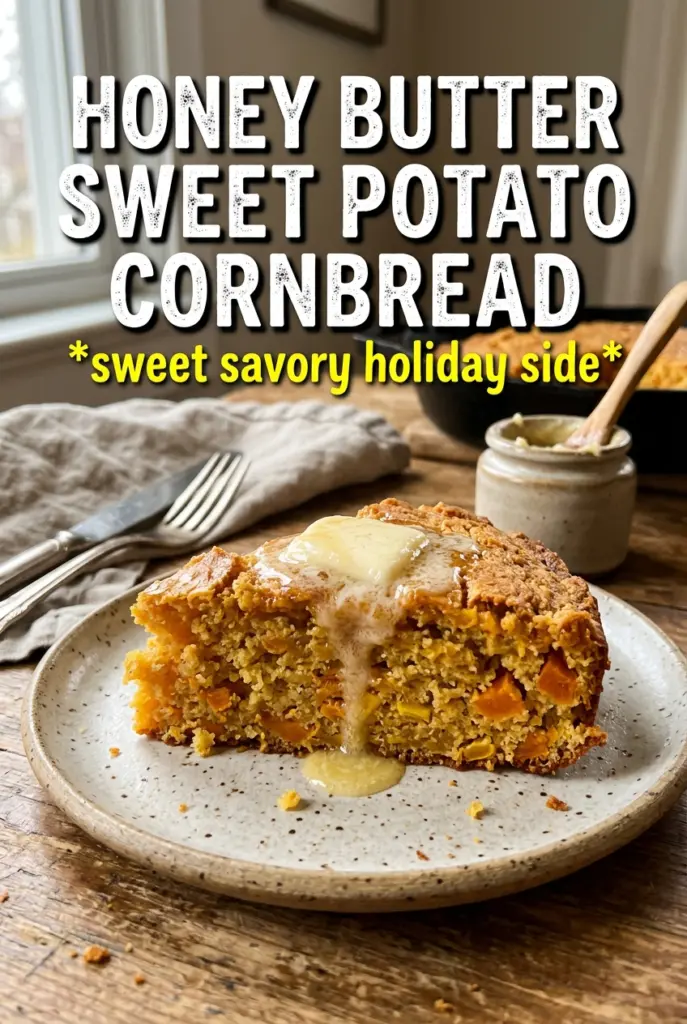 Honey Butter Sweet Potato Cornbread