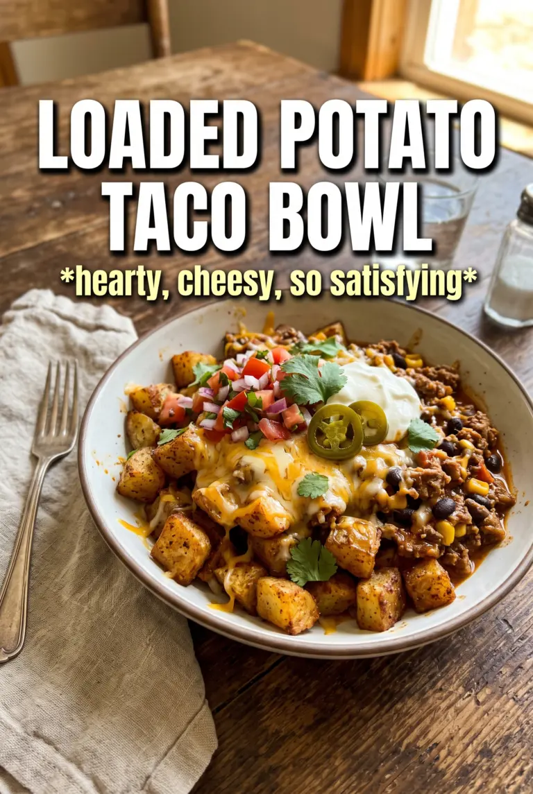Loaded Potato Taco Bowl