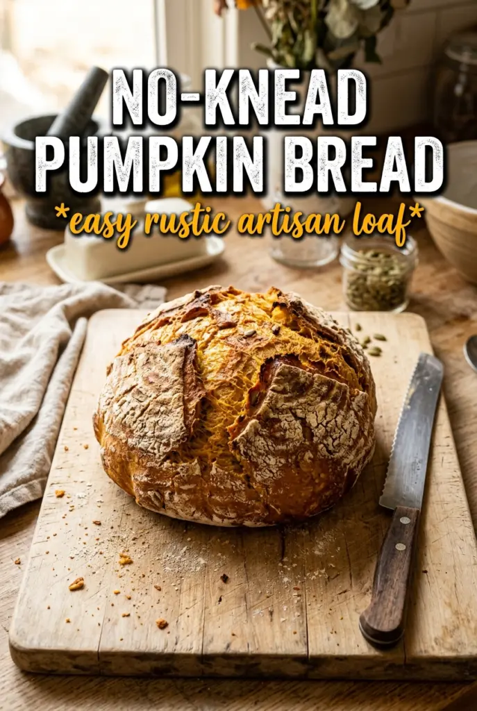 No-Knead Pumpkin Bread