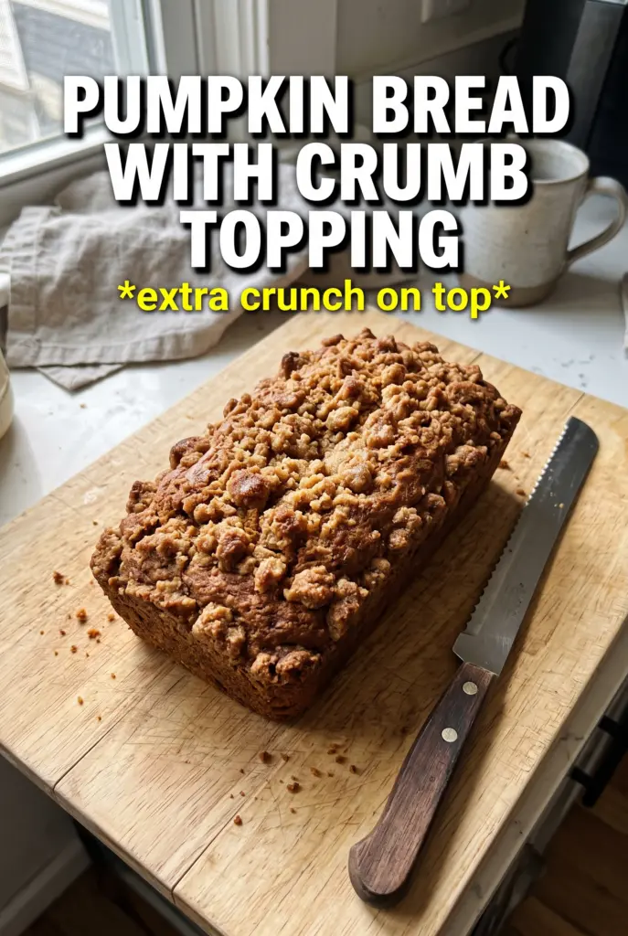 Pumpkin Bread With Crumb Topping