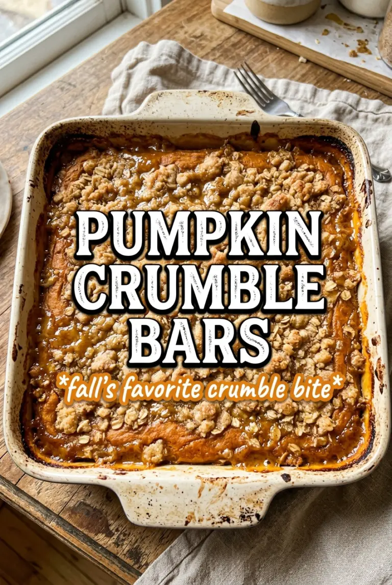 Pumpkin Crumble Bars