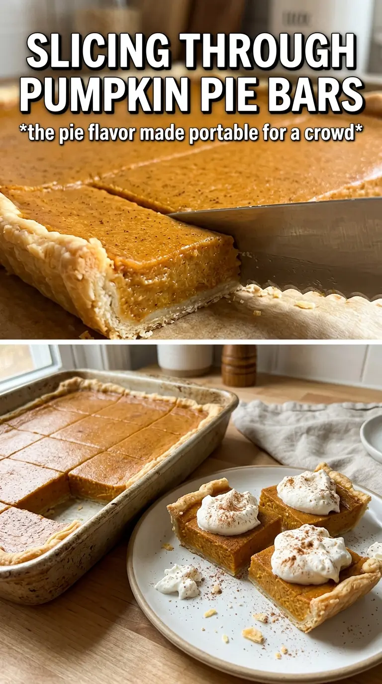 Pumpkin Pie Bars buttery spiced custard