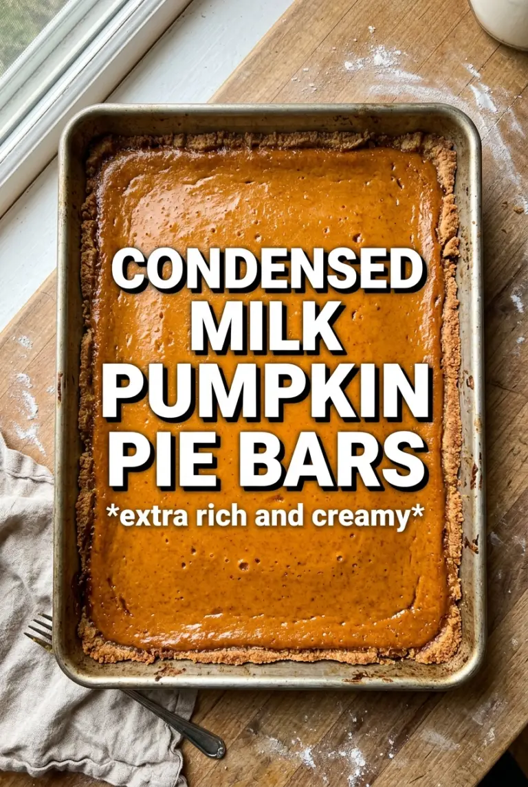 Pumpkin Pie Bars With Sweetened Condensed Milk