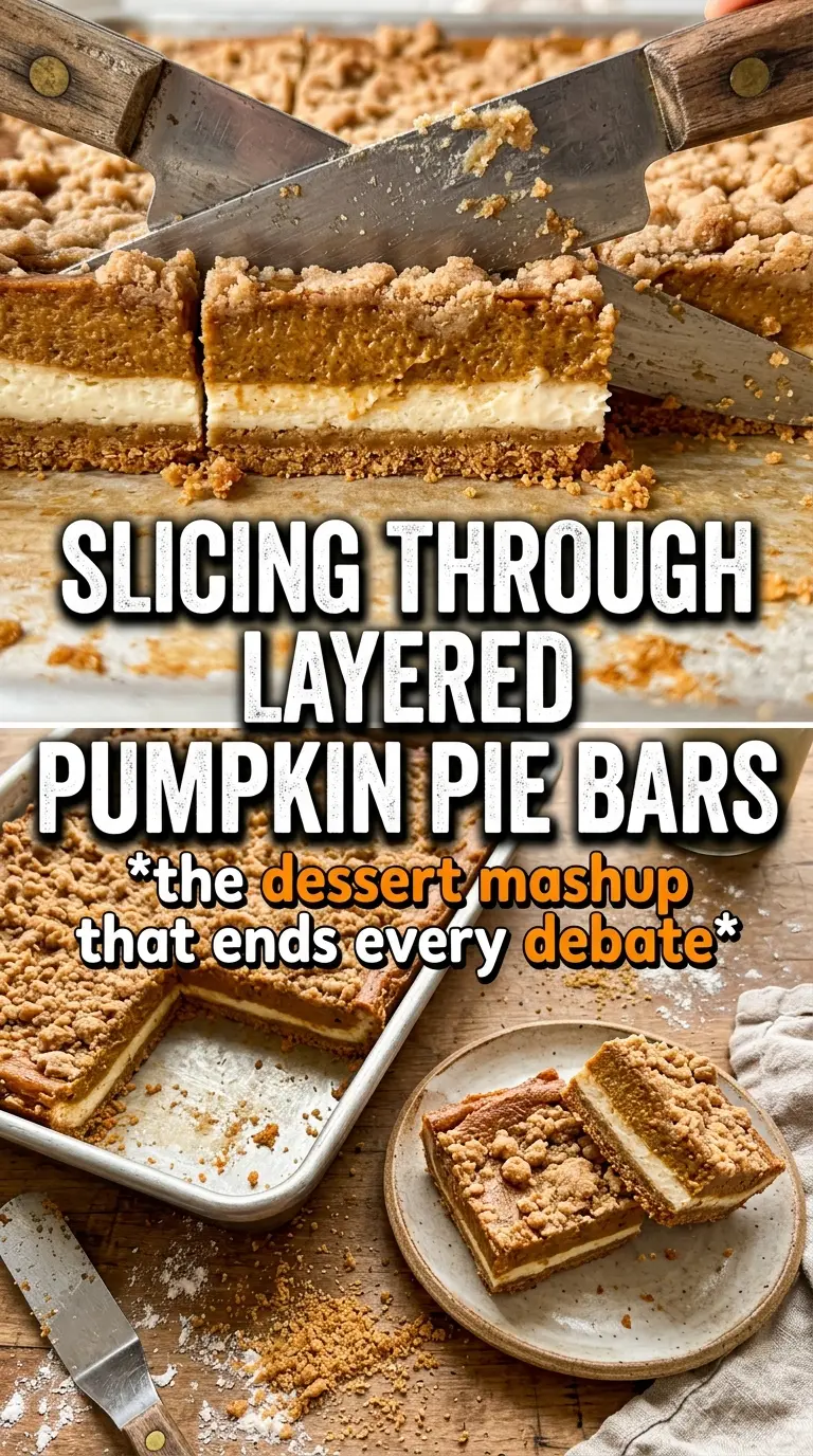 Pumpkin Pie Cheesecake Bars creamy swirled dessert
