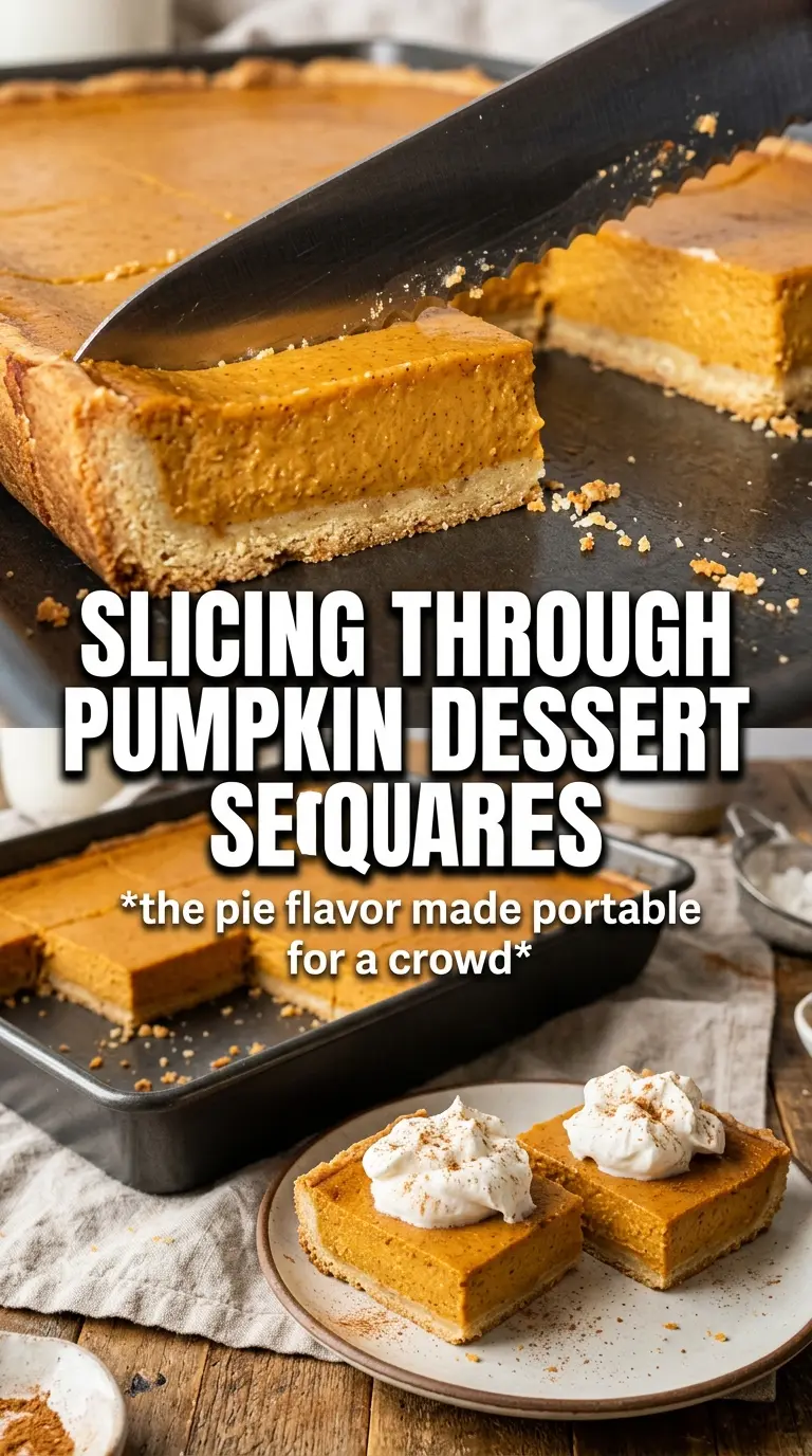 Pumpkin Pie Dessert Squares creamy custard crumbly topping