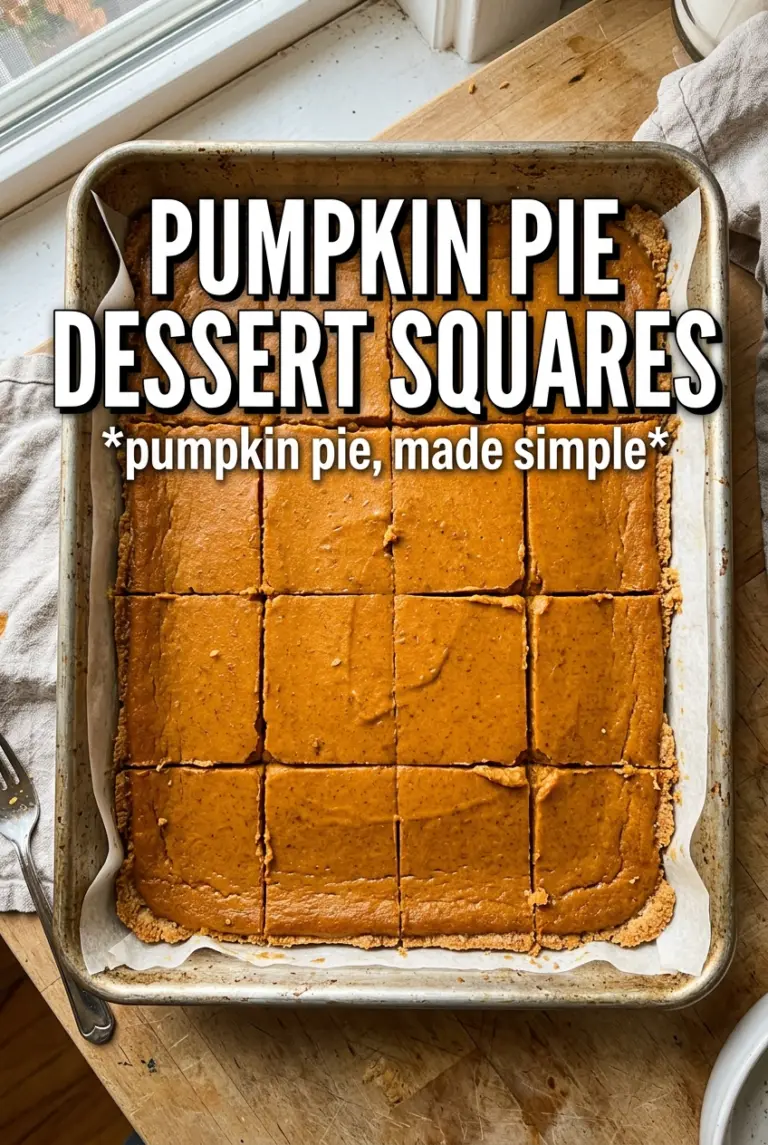 Pumpkin Pie Dessert Squares