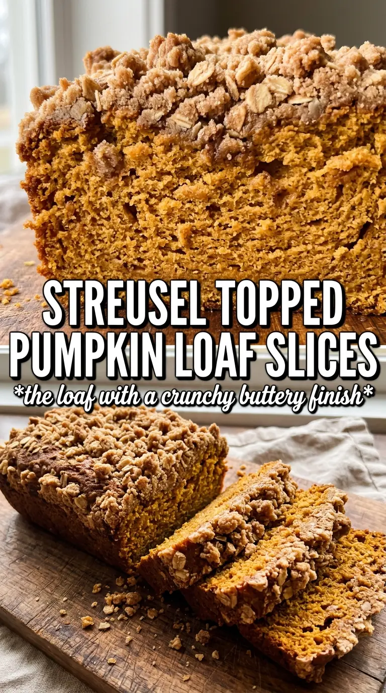 Pumpkin Streusel Bread golden moist crumb