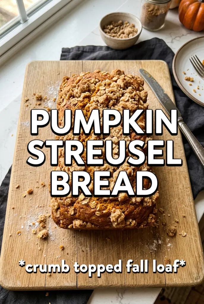 Pumpkin Streusel Bread