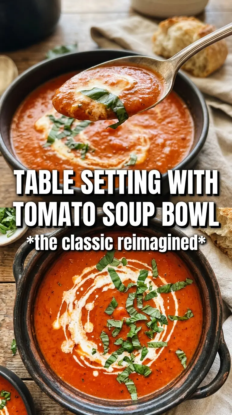 Roasted Tomato Basil Soup rich creamy