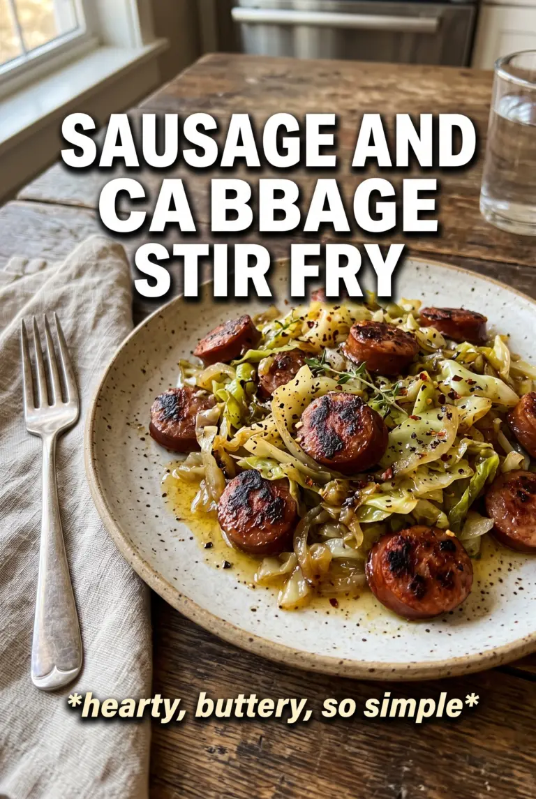 Sausage and Cabbage Stir Fry