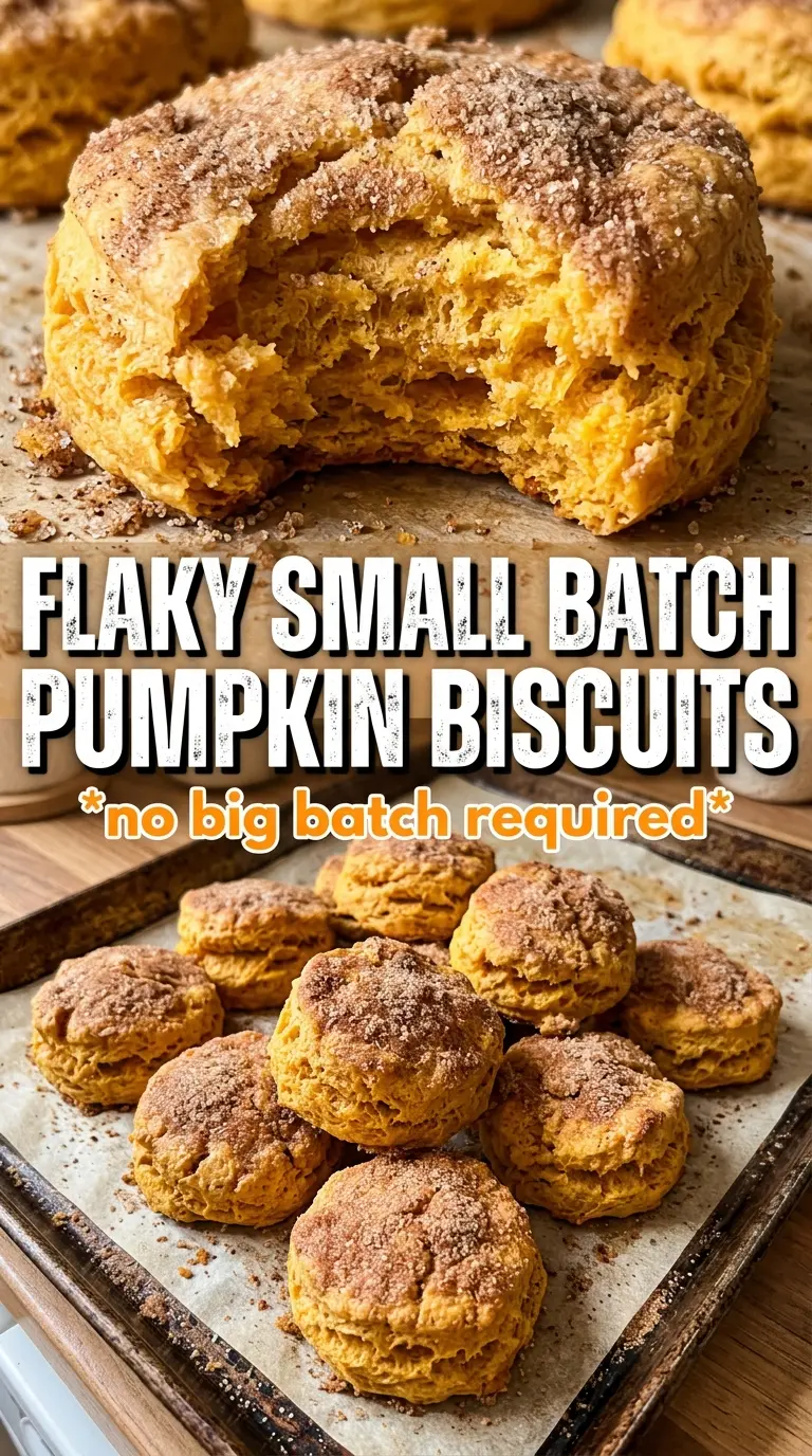 Small Batch Pumpkin Biscuits golden flaky tender