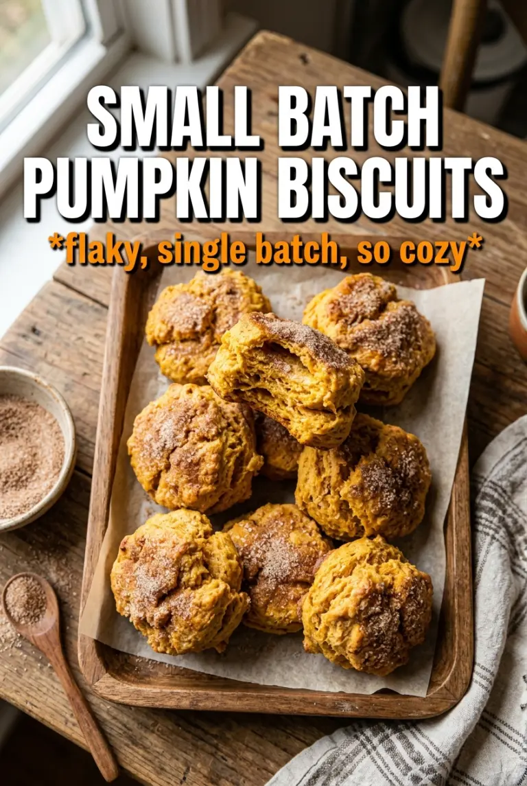 Small Batch Pumpkin Biscuits