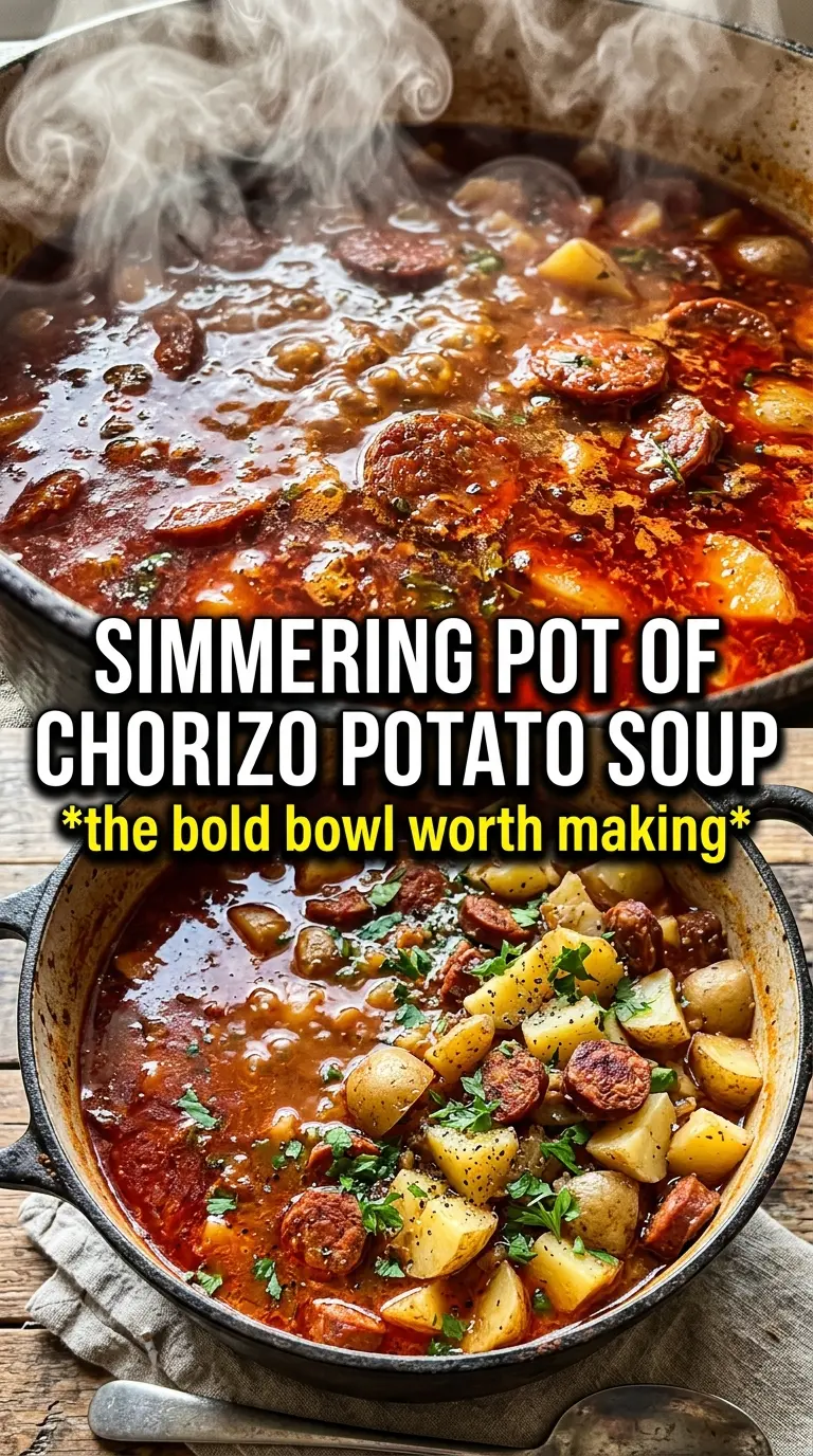 Spanish Potato Soup With Chorizo smoky hearty