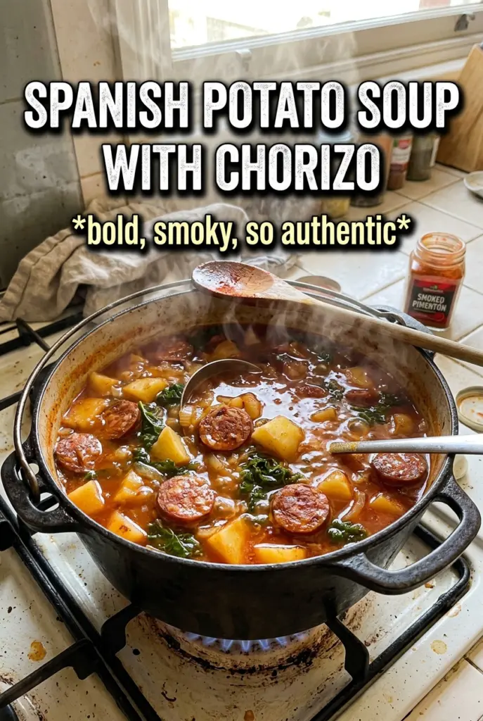 Spanish Potato Soup With Chorizo