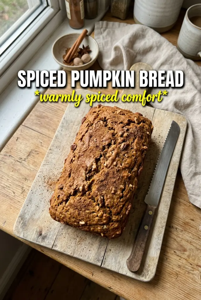 Spiced Pumpkin Bread with Brown Butter Glaze